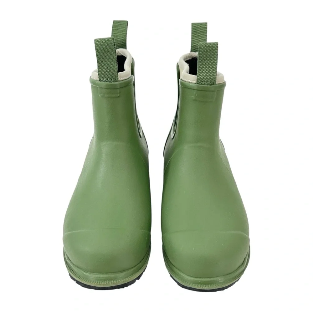 Merry People Bobbi Rain Boots in Pear Green - Green Waterproof Rubber Boots - 39
